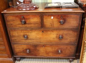 A mahogany chest of two over two drawers