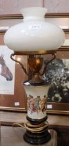 A converted oil style lamp