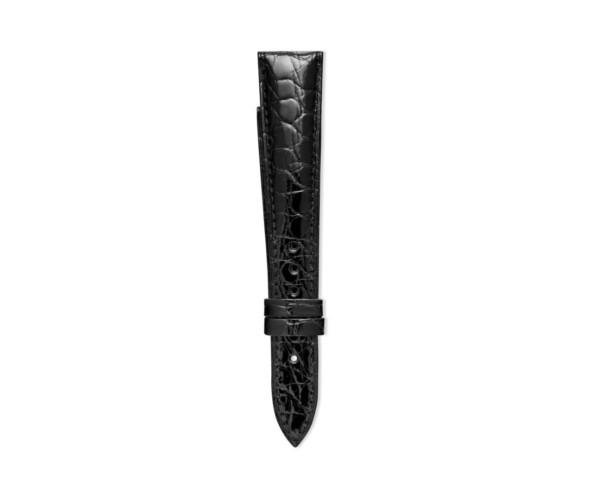 Bracelet Cuir Crocodile Noir Patek Philippe 18mm 14mm - Pour Montre, Occasion