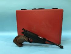 A Feinwerkbau D-7238, model 90 177, side lever target pistol