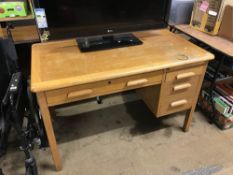 An oak desk