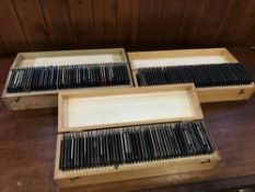 Collection of glass slides and negatives