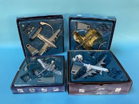 Four boxed Corgi aeroplanes