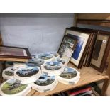 Collectors plates and prints, aviation interest