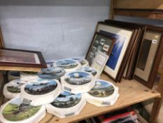 Collectors plates and prints, aviation interest