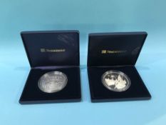 5 oz silver coins (2 different), 10oz