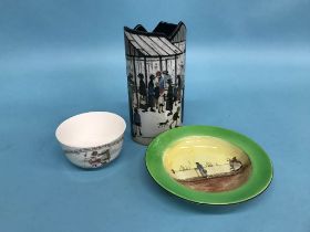 A Beswick Silhouette Art 'Lowry' vase etc