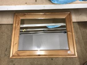 Pine framed mirror