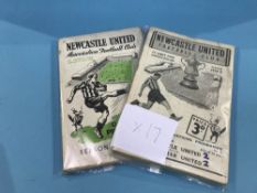 A collection of NUFC football programmes 1948-49 and 1951 seasons (32)