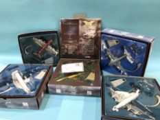 Four boxed Corgi aeroplanes