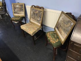 Georgian mahogany chair and a pair of chairs