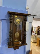 Walnut wall clock