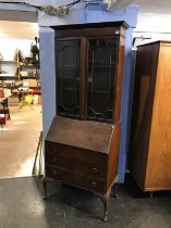 Mahogany bureau bookcase