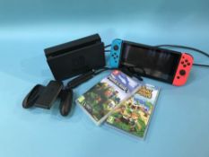 A Nintendo Switch and two games