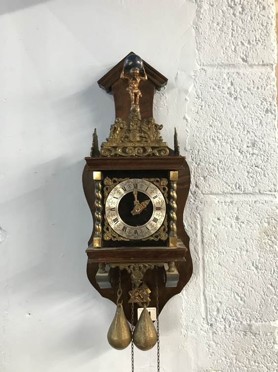 Two Dutch wall clocks