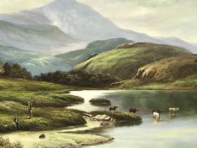Modern School, oil, unsigned, 'Highland landscape', 48 x 58cm