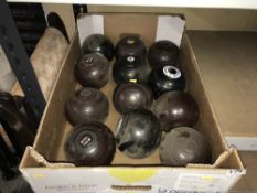 Collection of bowling balls