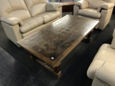 A large coffee table