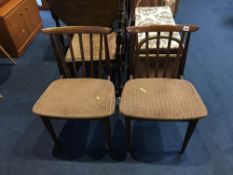 Pair of teak chairs