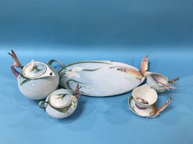 A Franz porcelain batchelors tea service