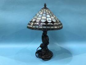 A Tiffany style table lamp