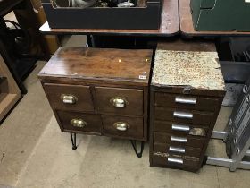 Two vintage chests