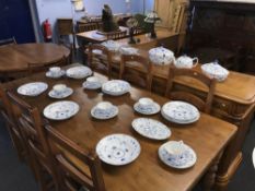 A quantity of Royal Copenhagen blue and white dinner wares