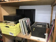 Assorted LP's and Technics Hi-Fi equipment