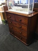 Victorian mahogany chest of drawers