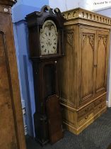 A 19th Century oak longcase clock, by John Ashton of Leek, with eight day movement, strike action,