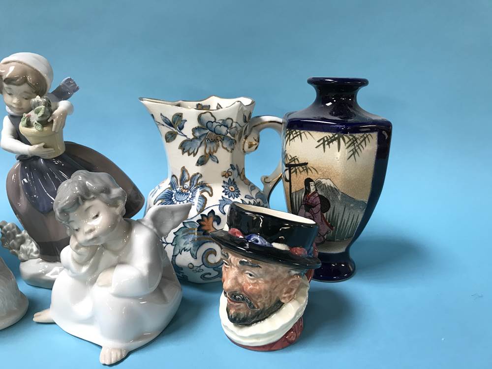 Pair of Satsuma vases, various Beswick Doulton figures etc - Image 4 of 4