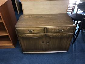 An Ercol two door cabinet, W 91cm