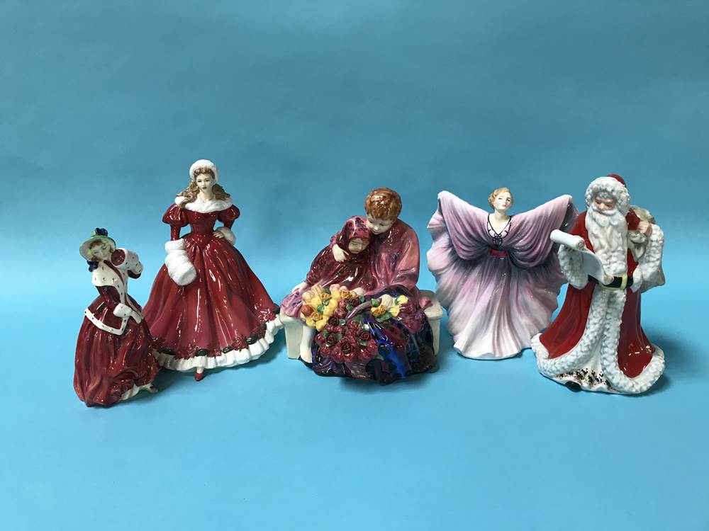 Five Royal Doulton figures