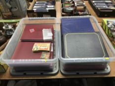 Stamp albums and contents