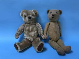 Two plush teddy bears