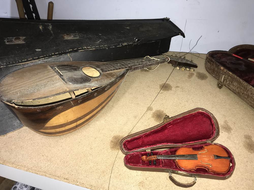 Violin and case etc - Image 8 of 8