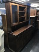 A modern oak kitchen dresser, W 159cm