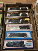 00' gauge model engines, three 'Mainline' Airfix, Lima and Bachmann (6)