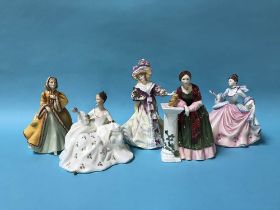 Five various Royal Doulton figures