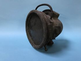 A Willocq Bottin acetylene head lamp