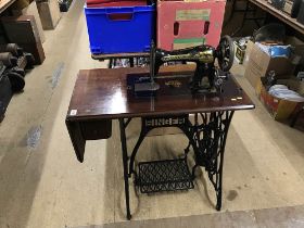 A Treadle sewing machine