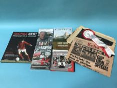 Collection of football memorabilia