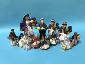 Twelve various Royal Doulton figures