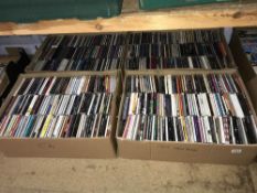 Four boxes of CDs
