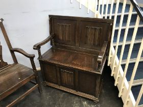 Oak monks bench