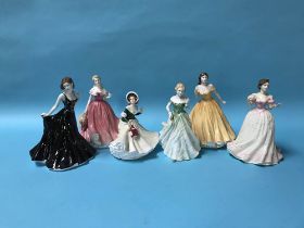 Six Royal Doulton boxed figurines