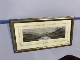 Digby Page, watercolour, signed, 'Beauty of Westross', 17 x 60cm