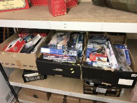 Large quantity of model kits including Airfix, Lindberg etc