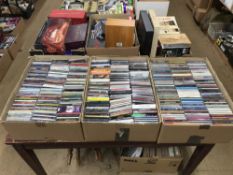 Three boxes of CDs