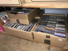Four boxes of CDs